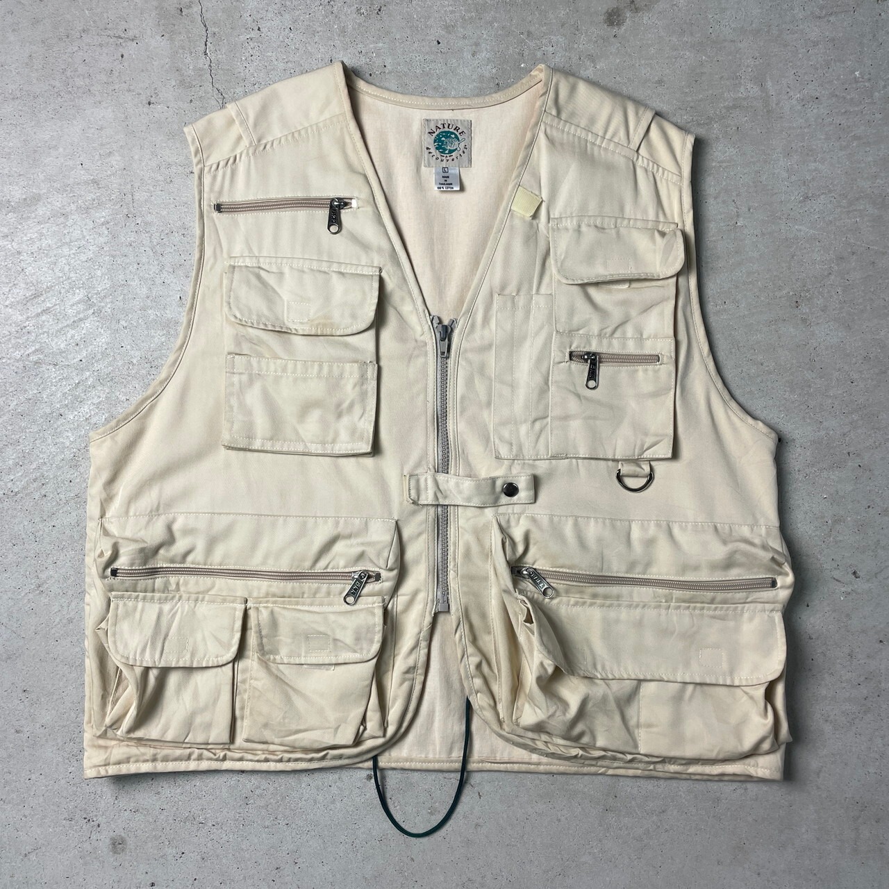 NATURE 多ポケット フィッシング ハンティング ベスト メンズL 古着 多 