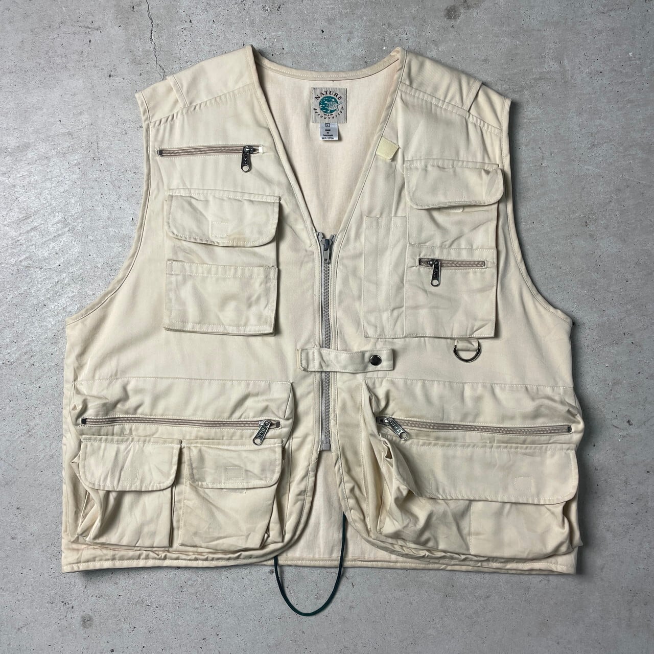 NATURE 多ポケット フィッシング ハンティング ベスト メンズL 古着 多 