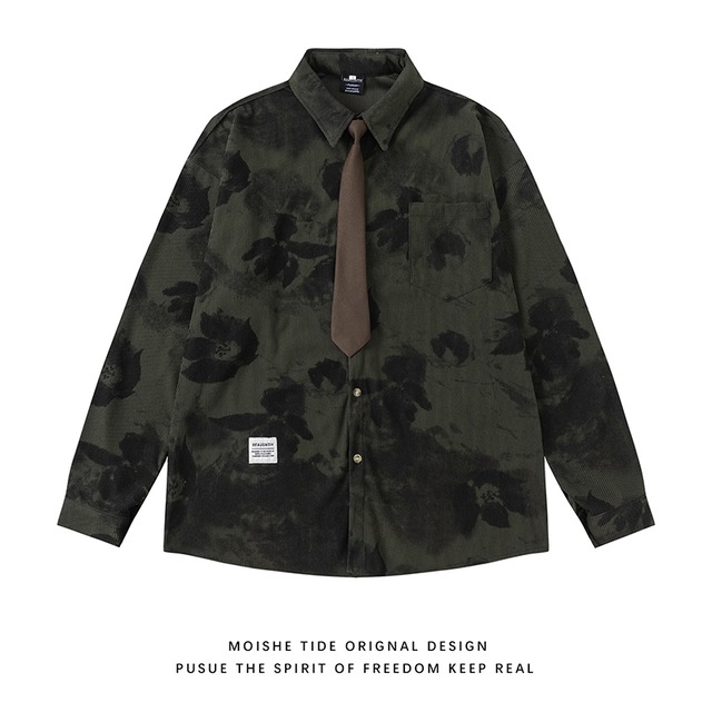 ✿ワルかっこいい花柄！【MOISHE TIDEシリーズ】★シャツ★ ユニセックス 3color カジュアル