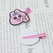 エンスカイ おぱんちゅうさぎ アクリルヘアクリップ 4 約39×55×5mm アクリル M製