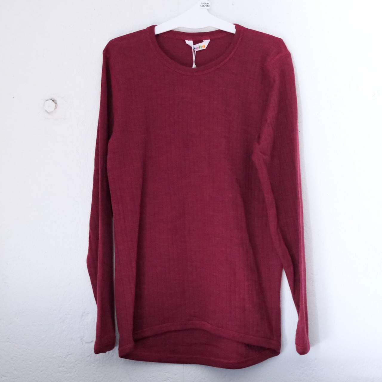 JOHA（ヨハ）KIDS 150 & 160 / Blouse メリノウール100% ワイドリブ長袖Tシャツ_1