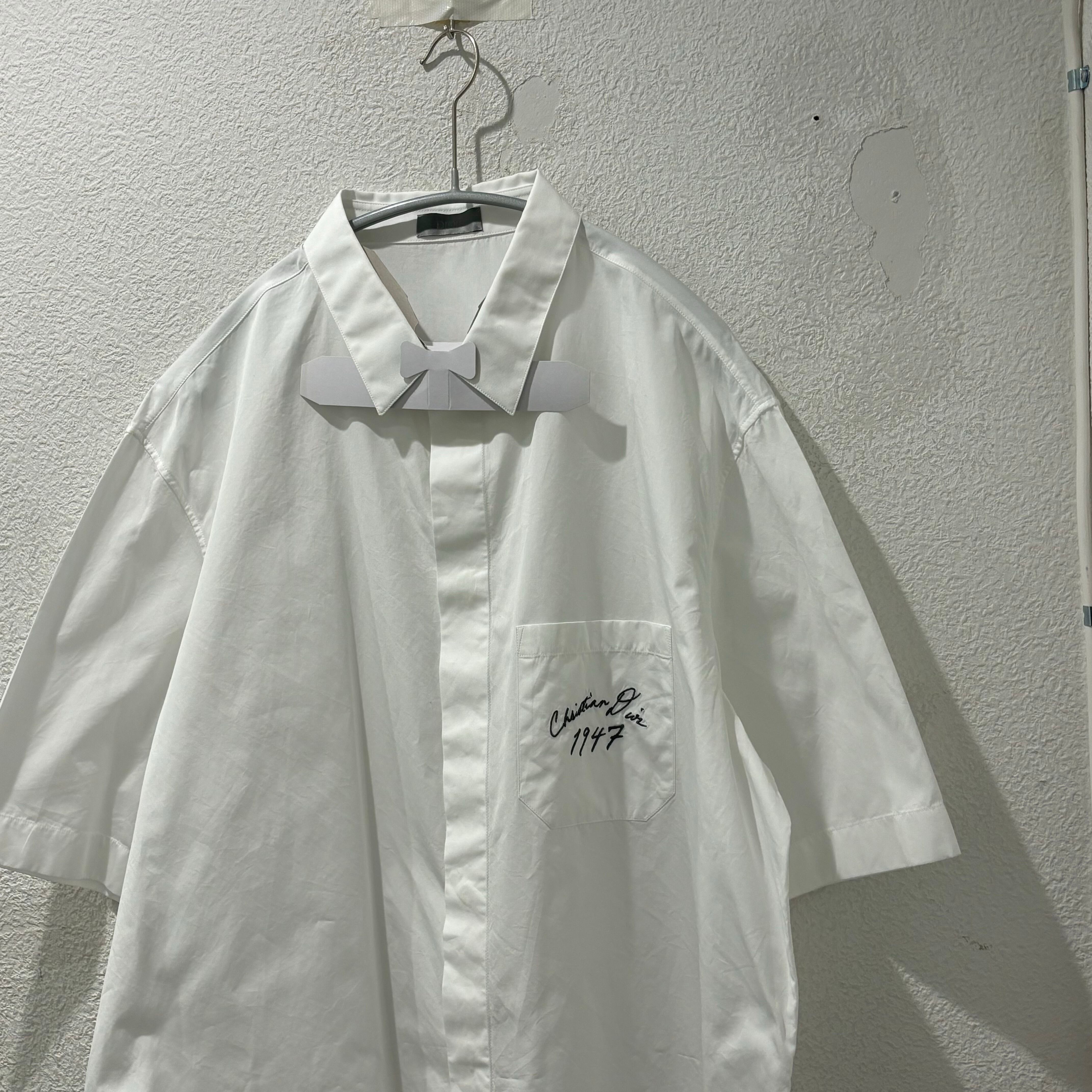 DIOR ディオール 24AWコットンポプリン 半袖シャツ 493C521A1581 