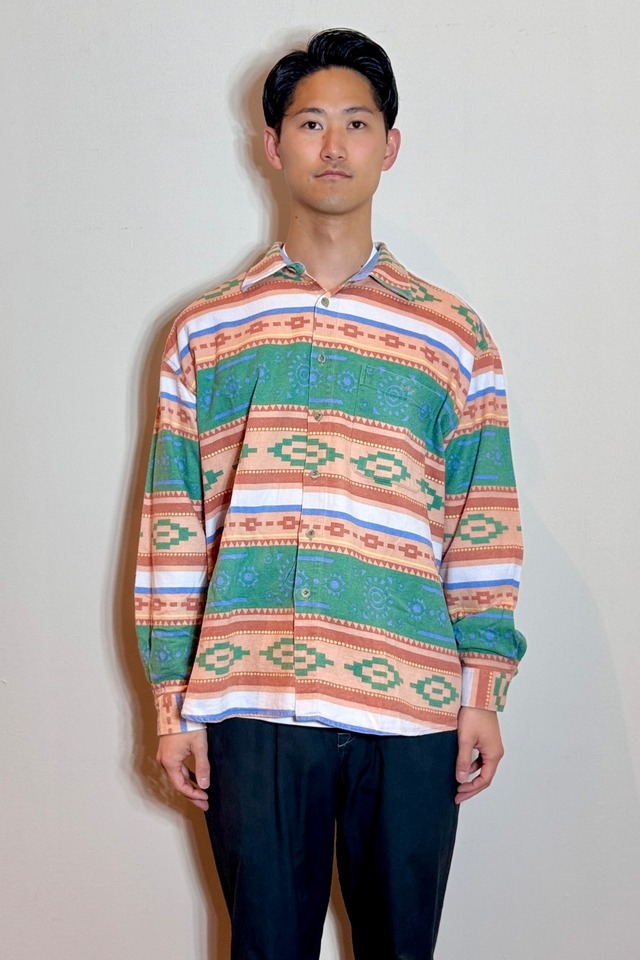 TROMMELER ネイティブパターンシャツ(MENS)