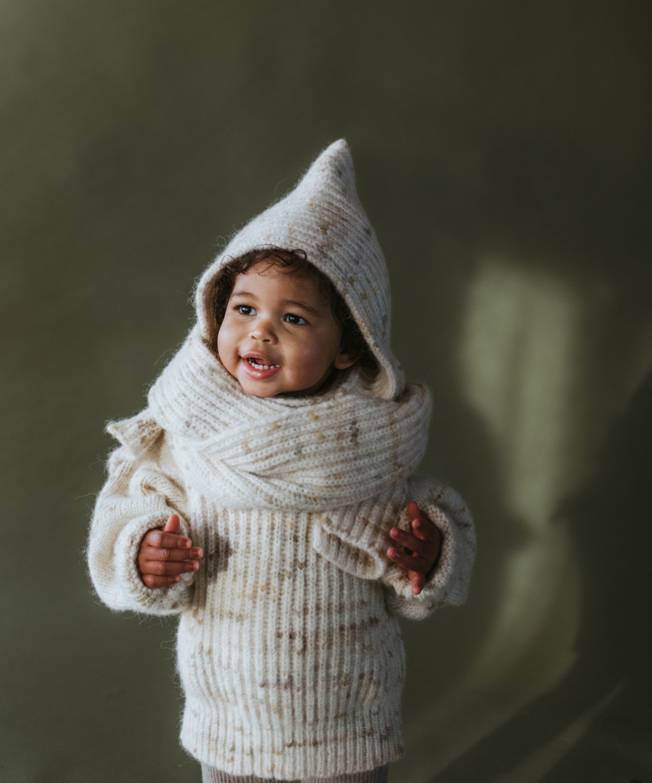 MABLI　BLEWOG PULLOVER - MOSS SPECKLE/D_2