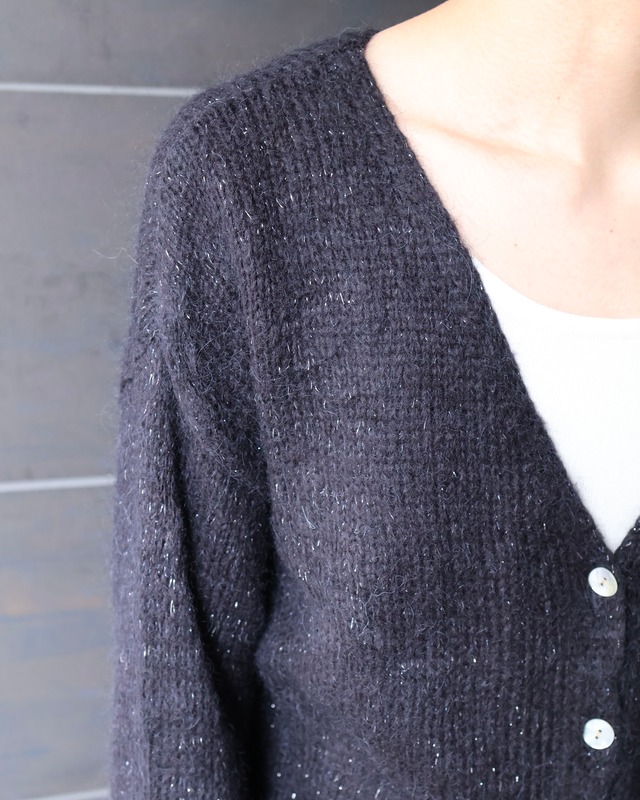 glitter v-neck cardigan