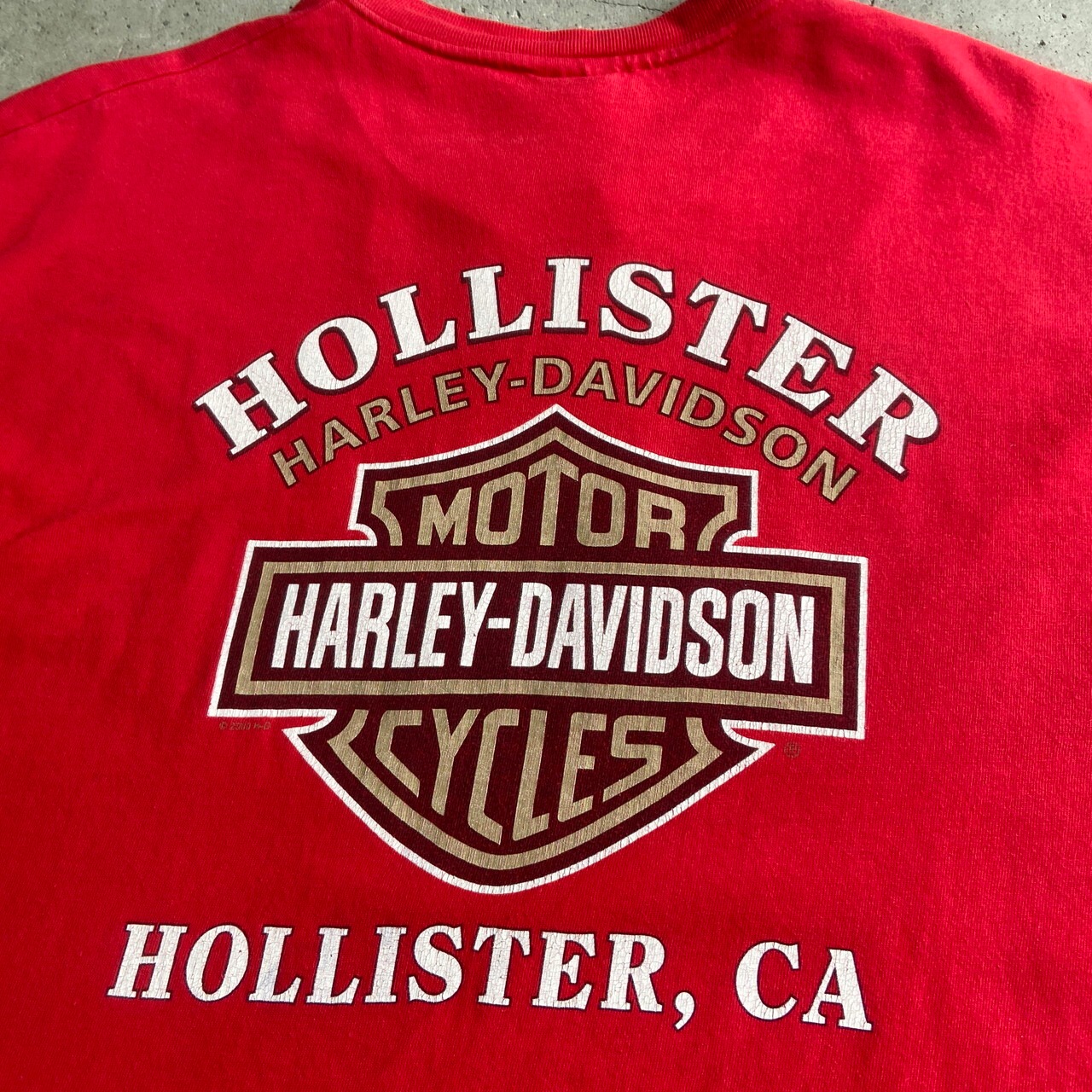 00年代 Harley-Davidson ハーレーダビッドソン ロゴ 両面プリント T 