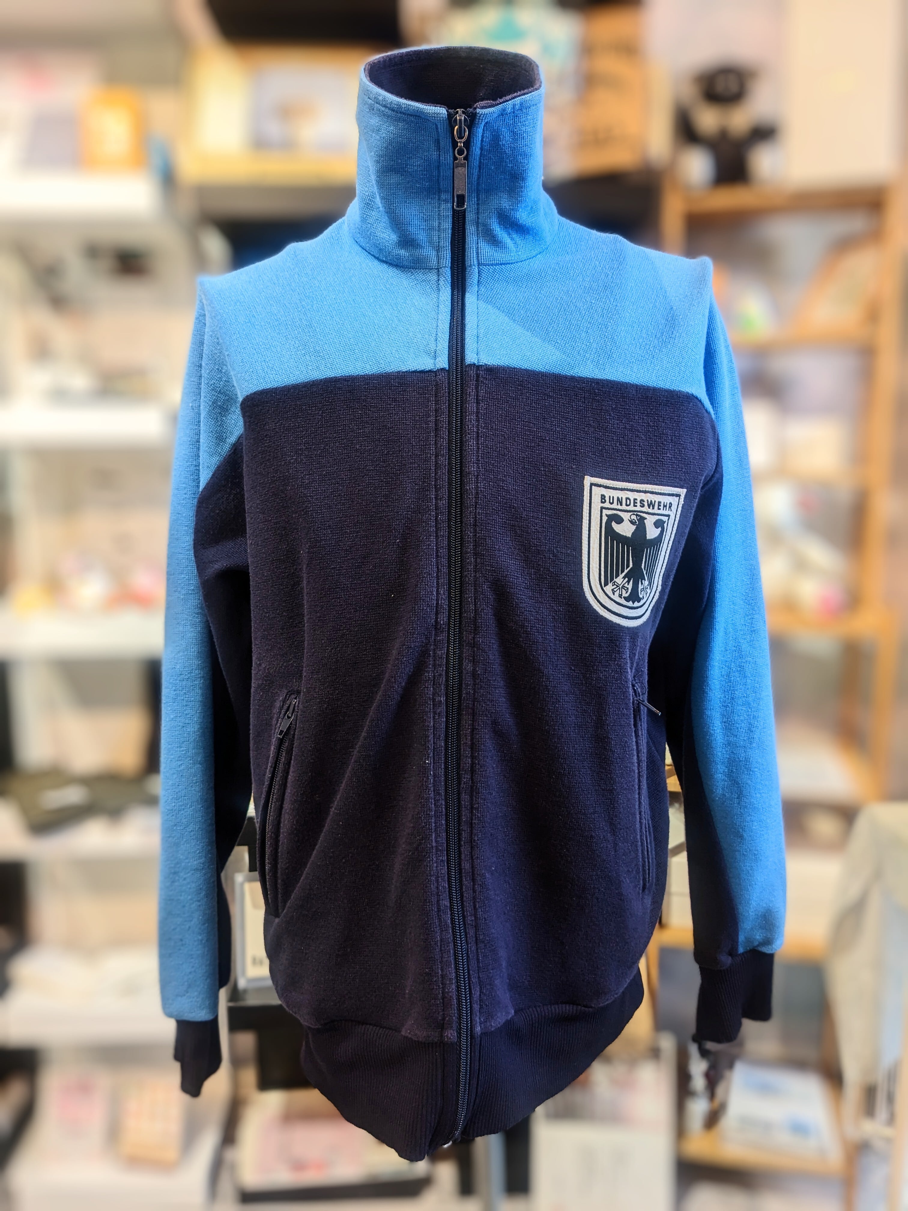 再入荷！ドイツ軍トレーニングジムトラック ジャケット ブルー XL | 風