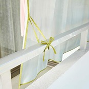 くらしのヒント 洗濯物保護カバー「洗濯物干し雨よけ目隠しベランダカーテン」風通しの良いメッシュ生地