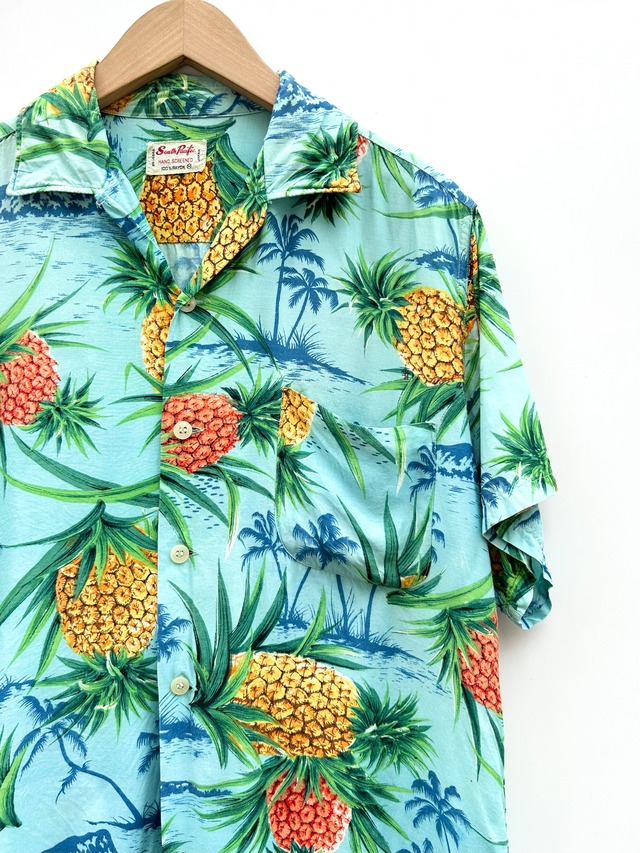 60s South Pacific HAWAIIAN SHIRT MADE IN JAPAN Size M