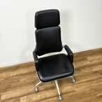Interstuhl SILVER インタースツール シルバー オフィスチェア デザイナーズ家具 Cassina ixc. 本革 ブラック系【中古】【250サイズ】