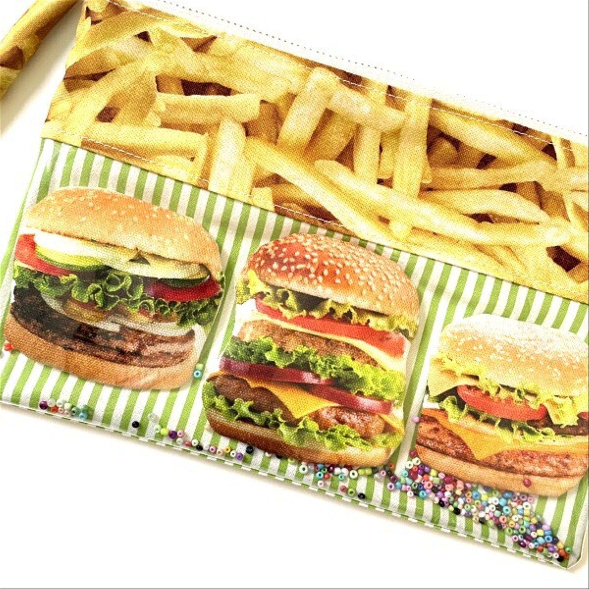 むふふっとなっちゃう♪ハンバーガーのBIGポーチ | ハンドメイド雑貨