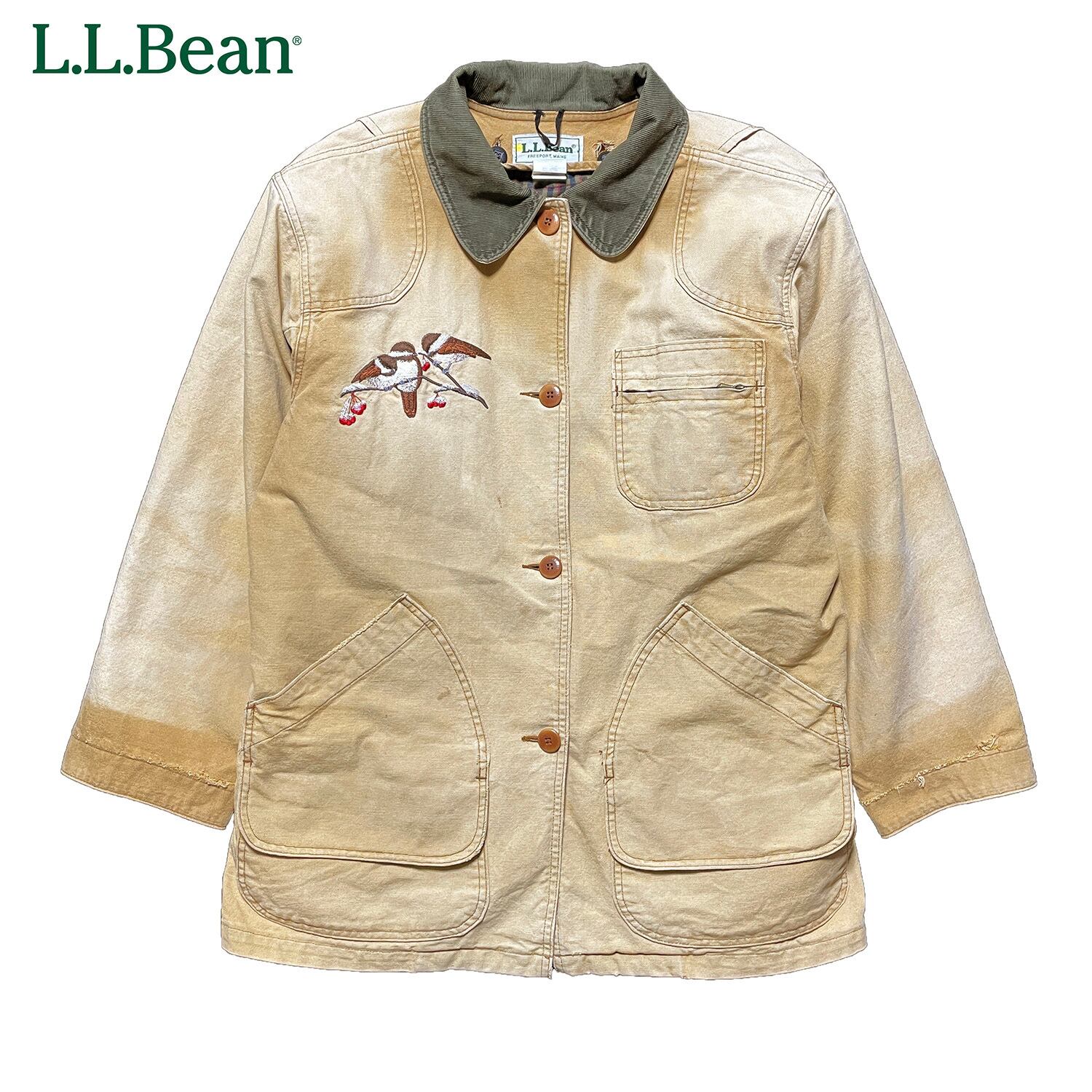 USA製 古着 L.L.Bean エルエルビーン ダックコットン 刺繍  