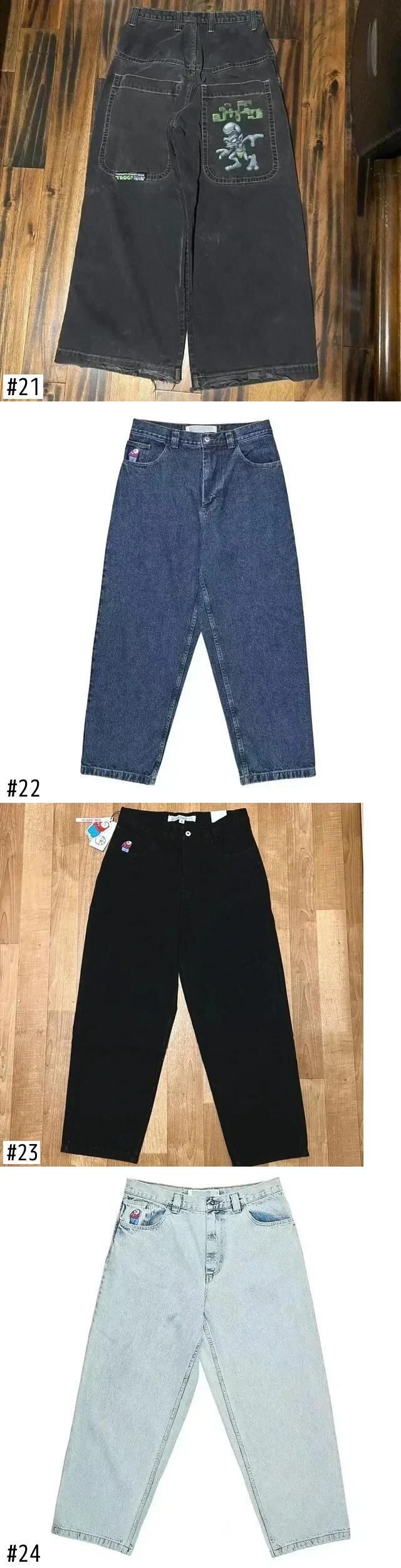 Y2K ジーンズスタイル原宿ヒップホップストリートだぶだぶのジーンズ