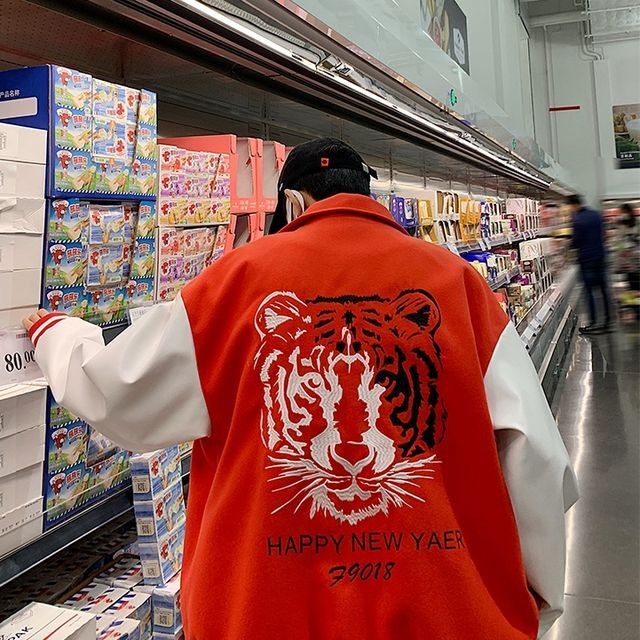 予約販売】スタジャン ブルゾン トラ タイガー 防寒 メンズ アウター  