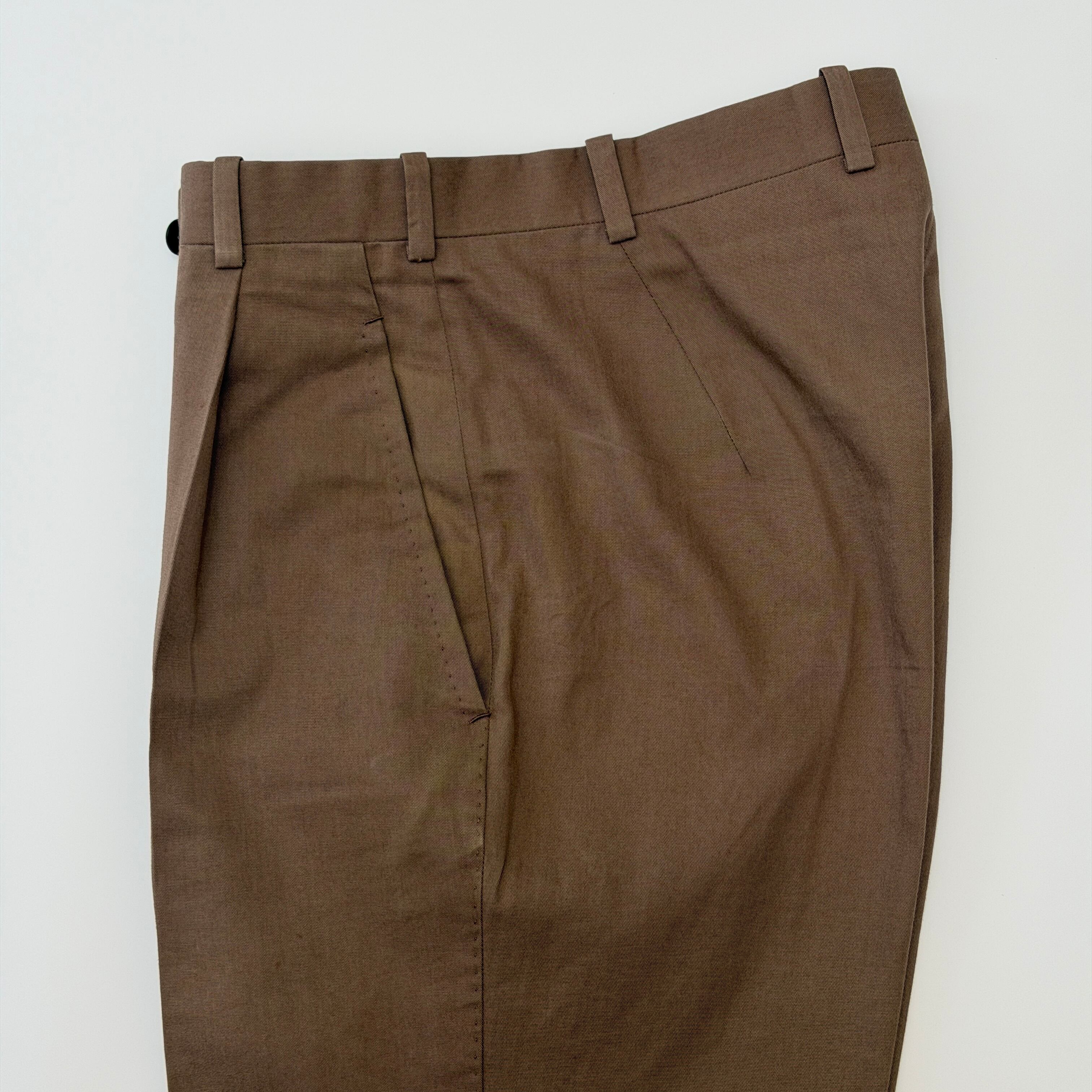 Sartoria Sharon Cotton Pants Brown XS | ASSET VINTAGE アセット