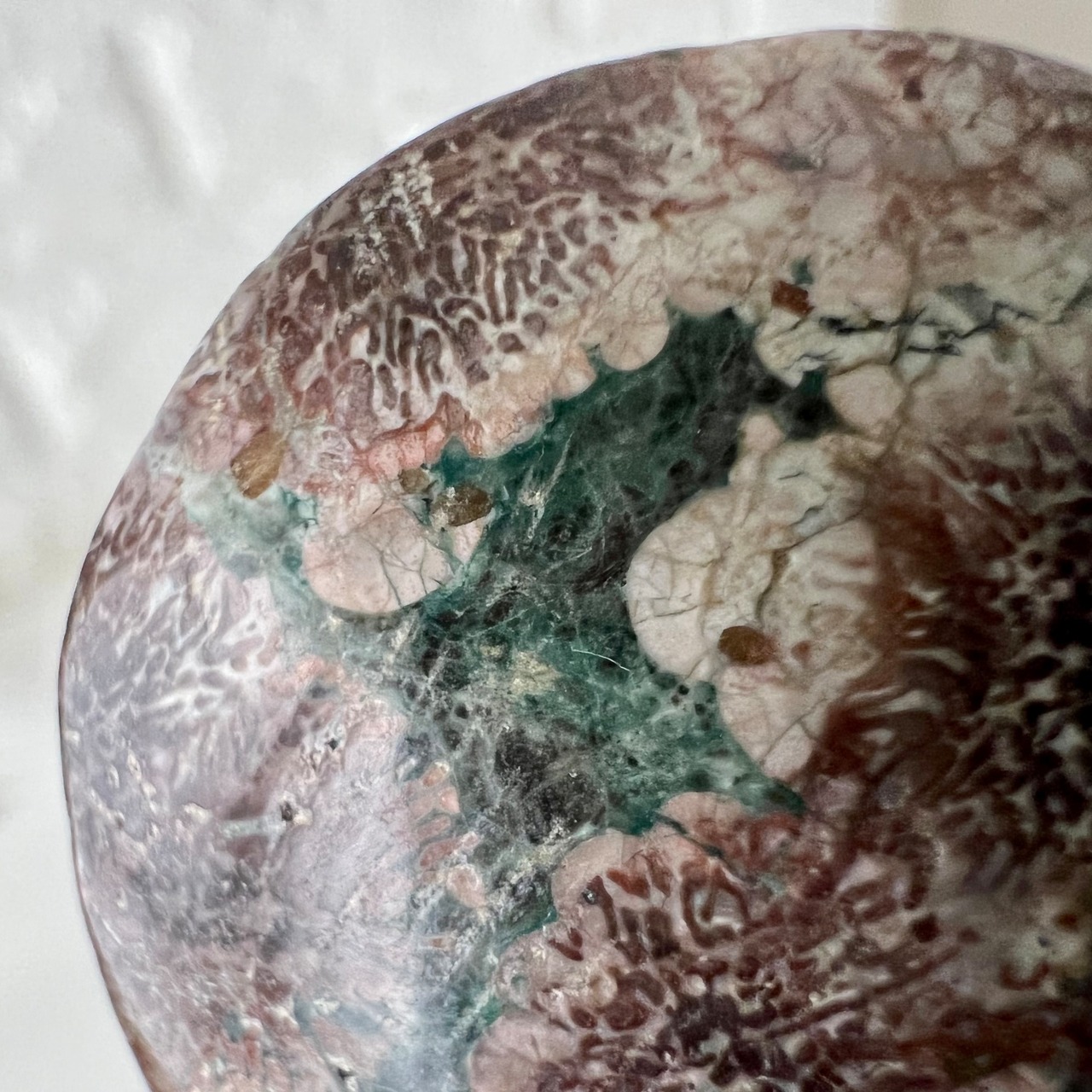 グリーンフラワージャスパー4*天然石インテリア*置き物