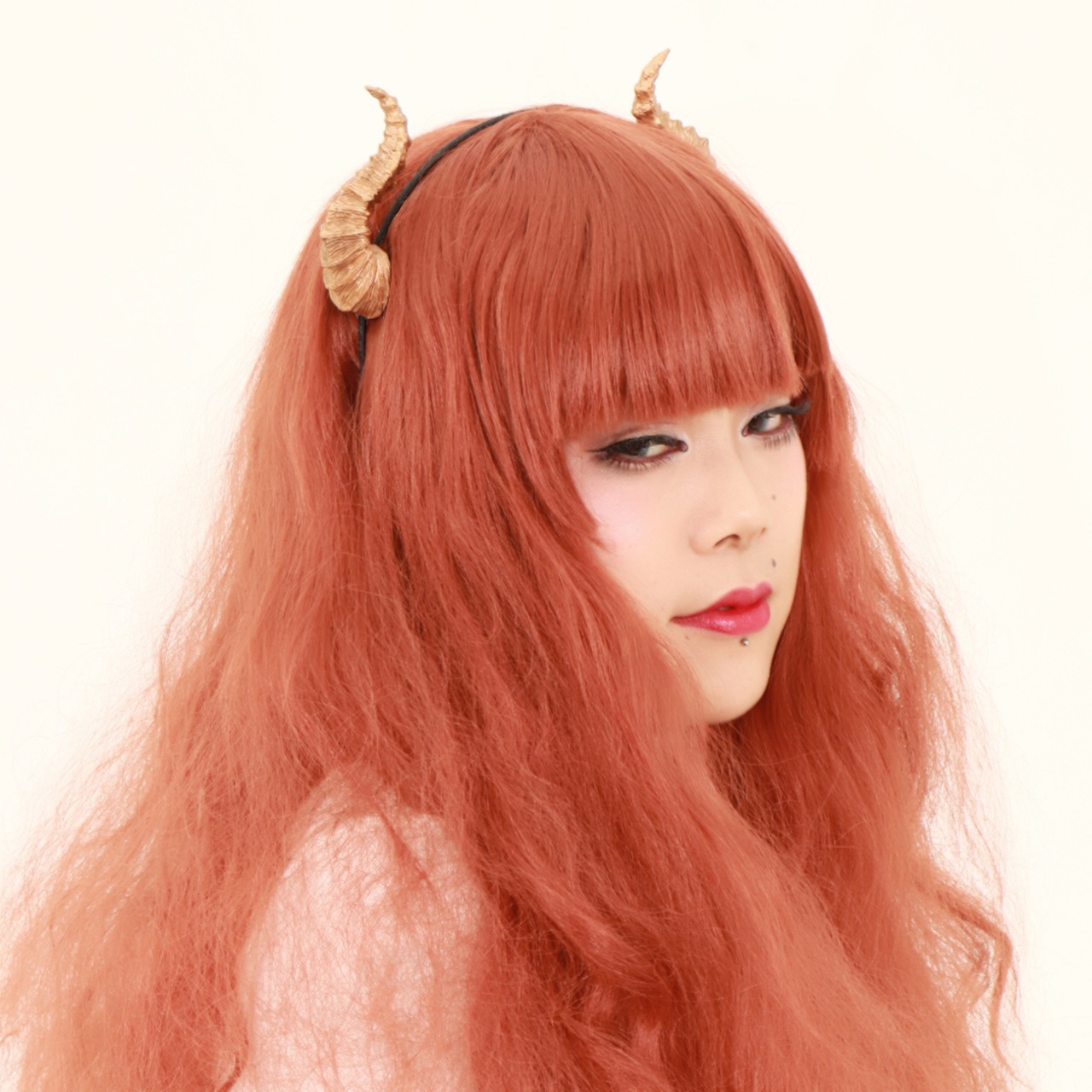 頭飾造形 悪魔 ツノ カチューシャ ゴールド NY-2003 デビル 角