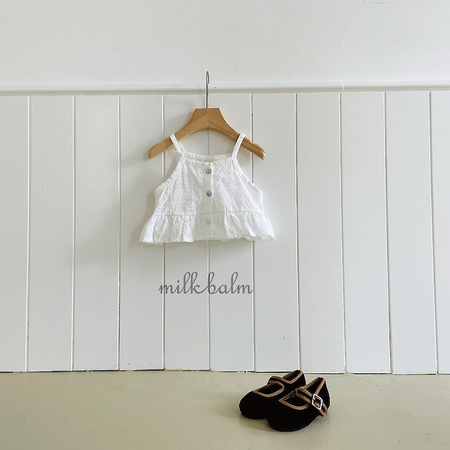 【取寄】milk balm|punching bustier|パンチングビスチェ|XS-XL|kids|26 autumn