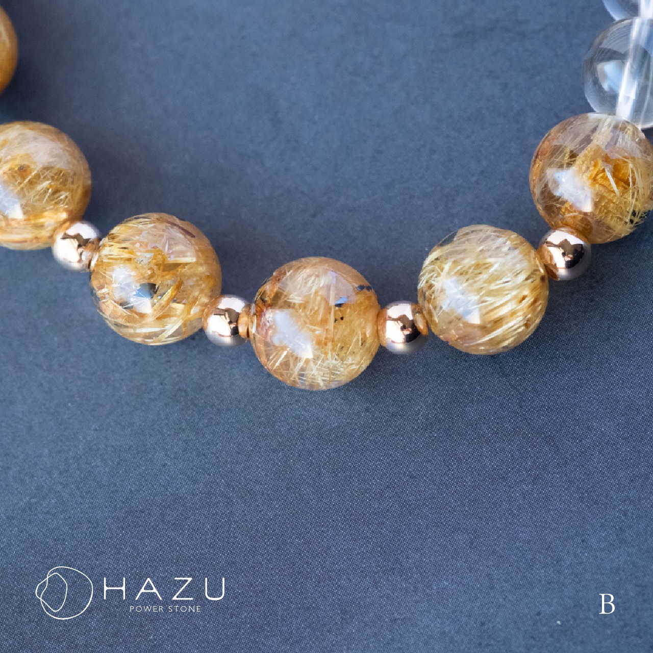 高ランク・針ぎっしりルチルクォーツ［ルチルクォーツ／シトリン（非加熱）］