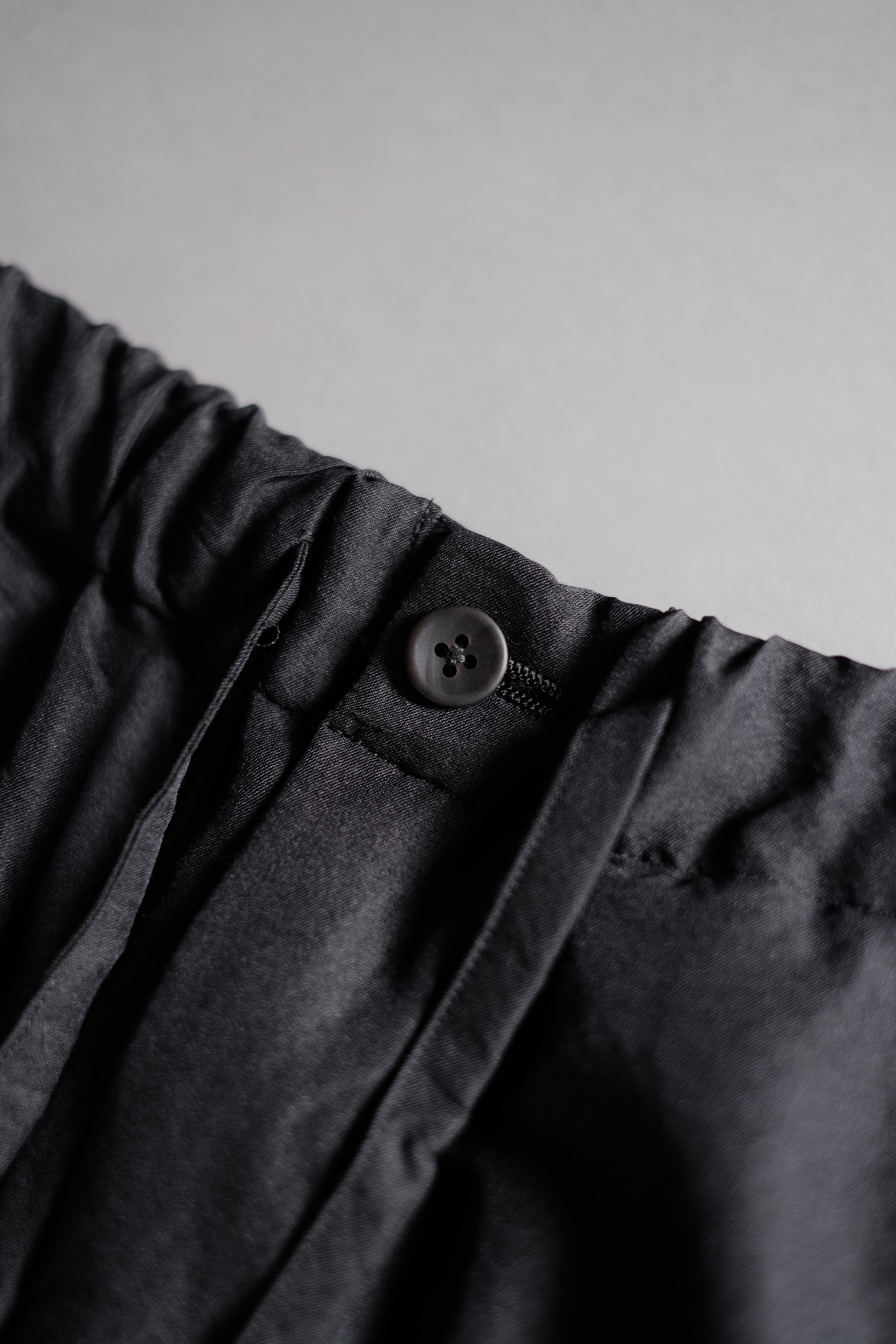 ULTERIOR / WASHED WOOL SILK TWILL DRAWSTRING PANTS | LIVING