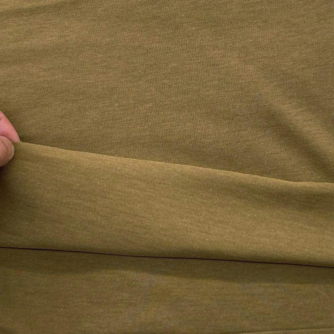 ★NN023◆2m◆綿100%天竺ニット生地◆カーキ系