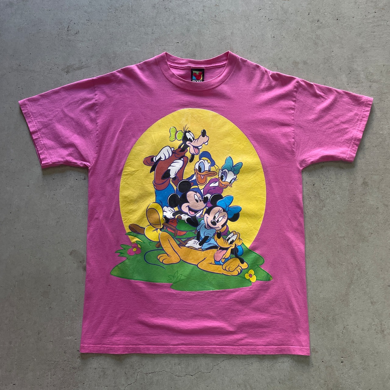 USA製 90年代 DISNEY ディズニー ミッキーマウス キャラクタープリント 