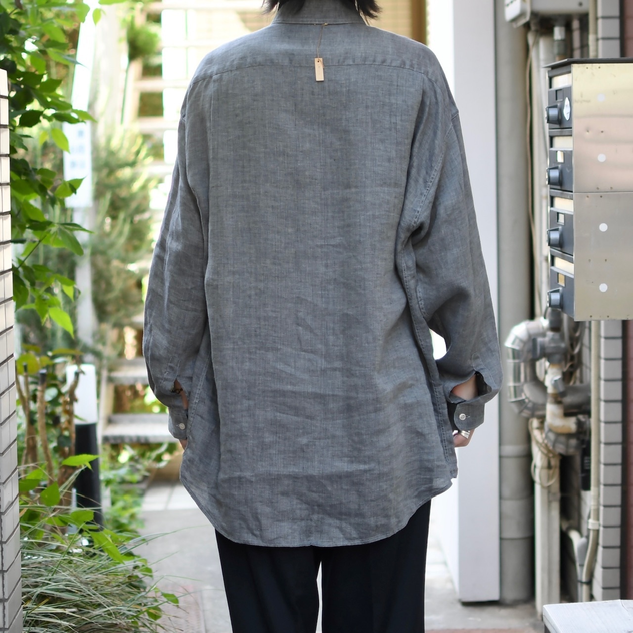 GALLAGHERS Irish linen shirt greige