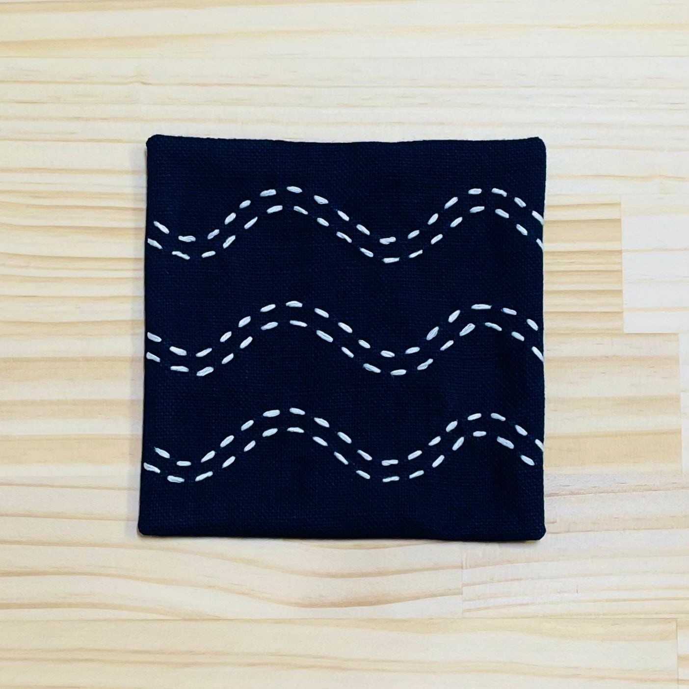 手刺子の藍染コースター【5枚セット】 | 紺屋そめかひ online shop