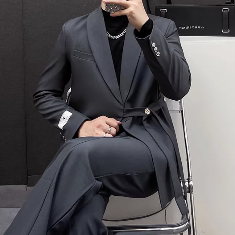 LEONARD ブラック テーラードジャケット カットソーセット LEONARD ブラック テーラードジャケット カットソーセット