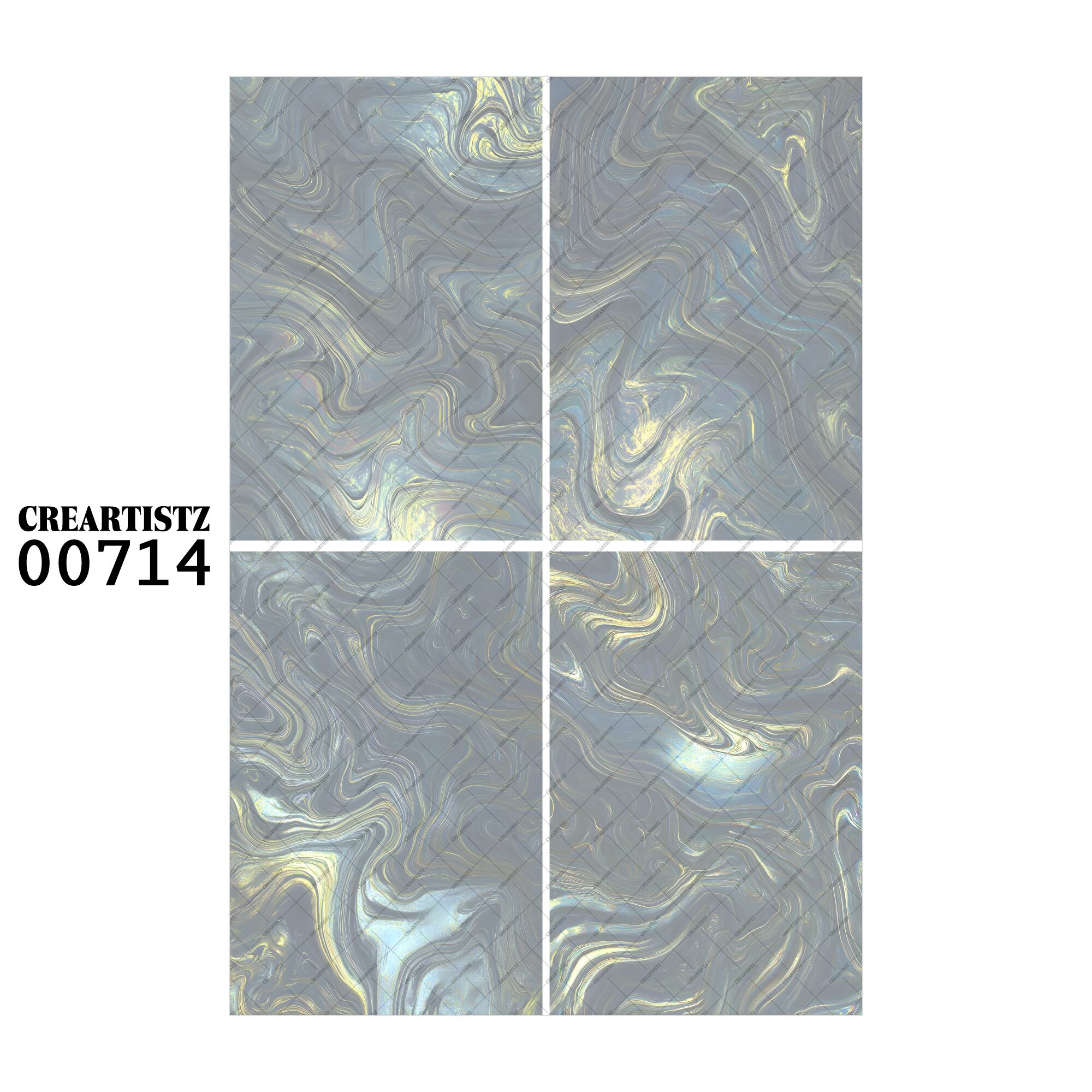 00714 背景 コラージュ素材 オリジナル 12枚セット (4種類×3枚) ペーパー/ステッカー CREARTISTZ