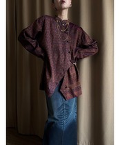 ethnic china button design silk shirt-5000-9