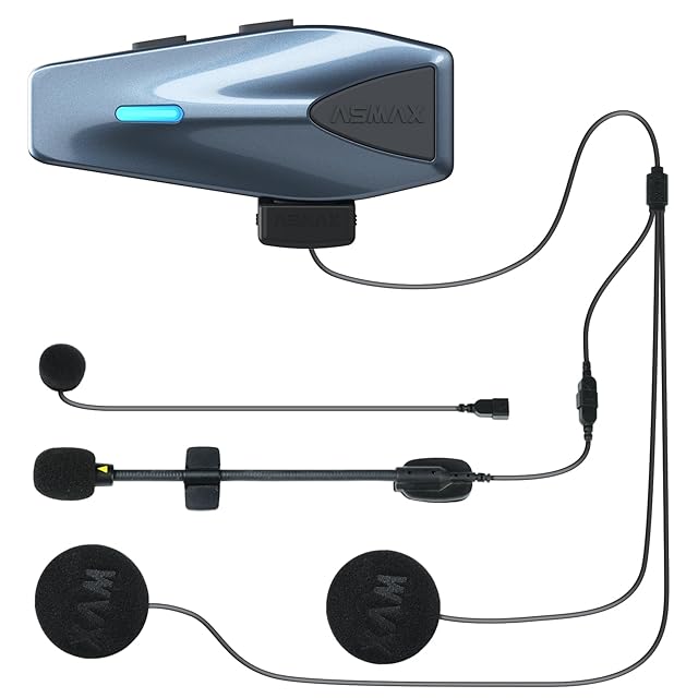 MAXRUNON バイク インカム D10 バイク用インカム 日本語音声認識 4人
