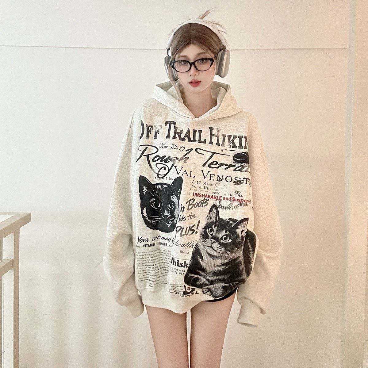 裏起毛】可愛い 2色展開 海外トレンド 好感度UP カジュアル 男女兼用