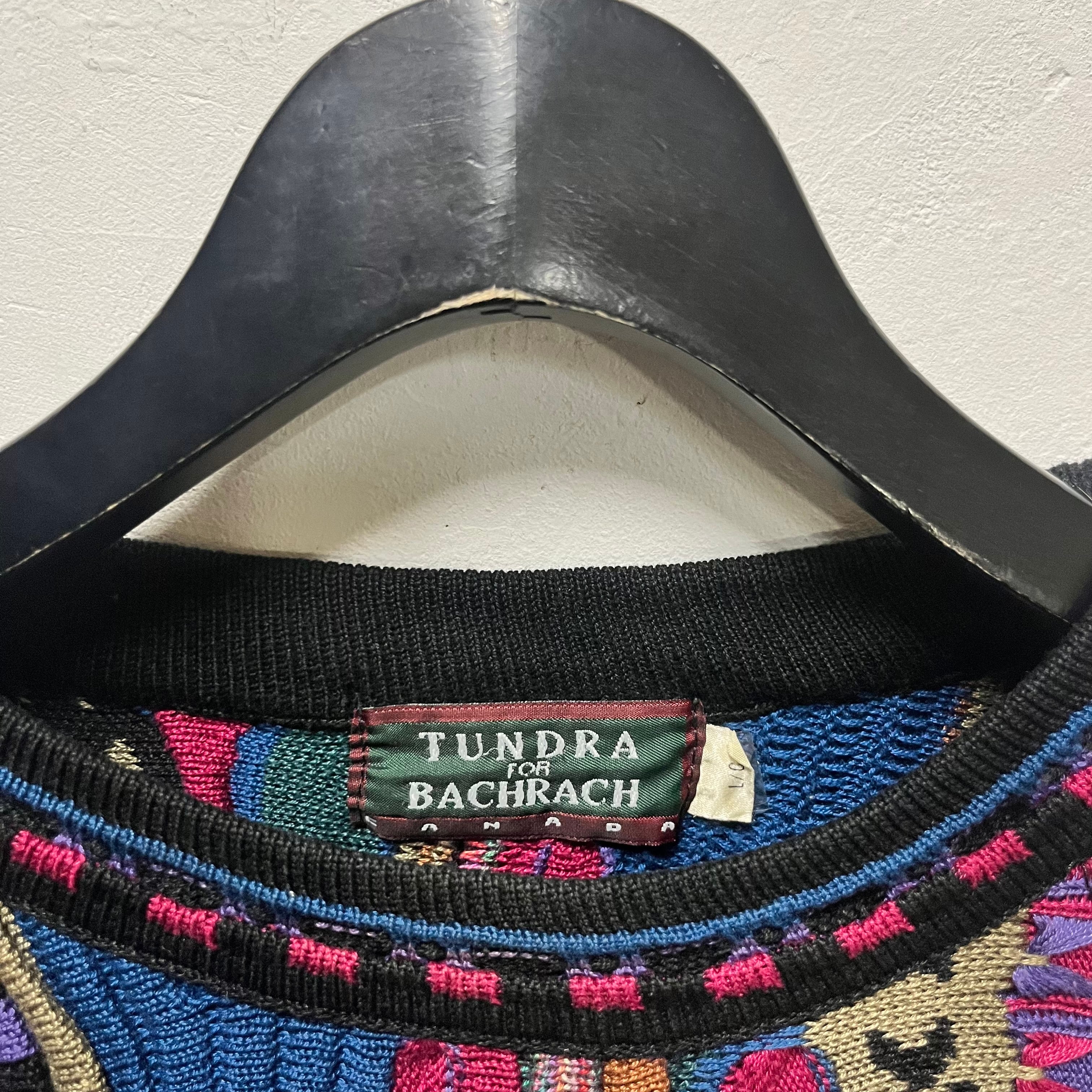 size:L 【 Tundra for Bachrach 】コットン 3Dニット セーター size:L 【 Tundra for Bachrach 】コットン 3Dニット セーター