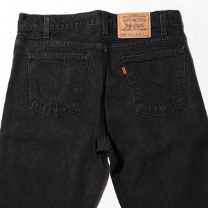 美品 33×30 Levi’s 505 USA オレンジタブ 96年 サルファーブラック デニムパンツ リーバイス
