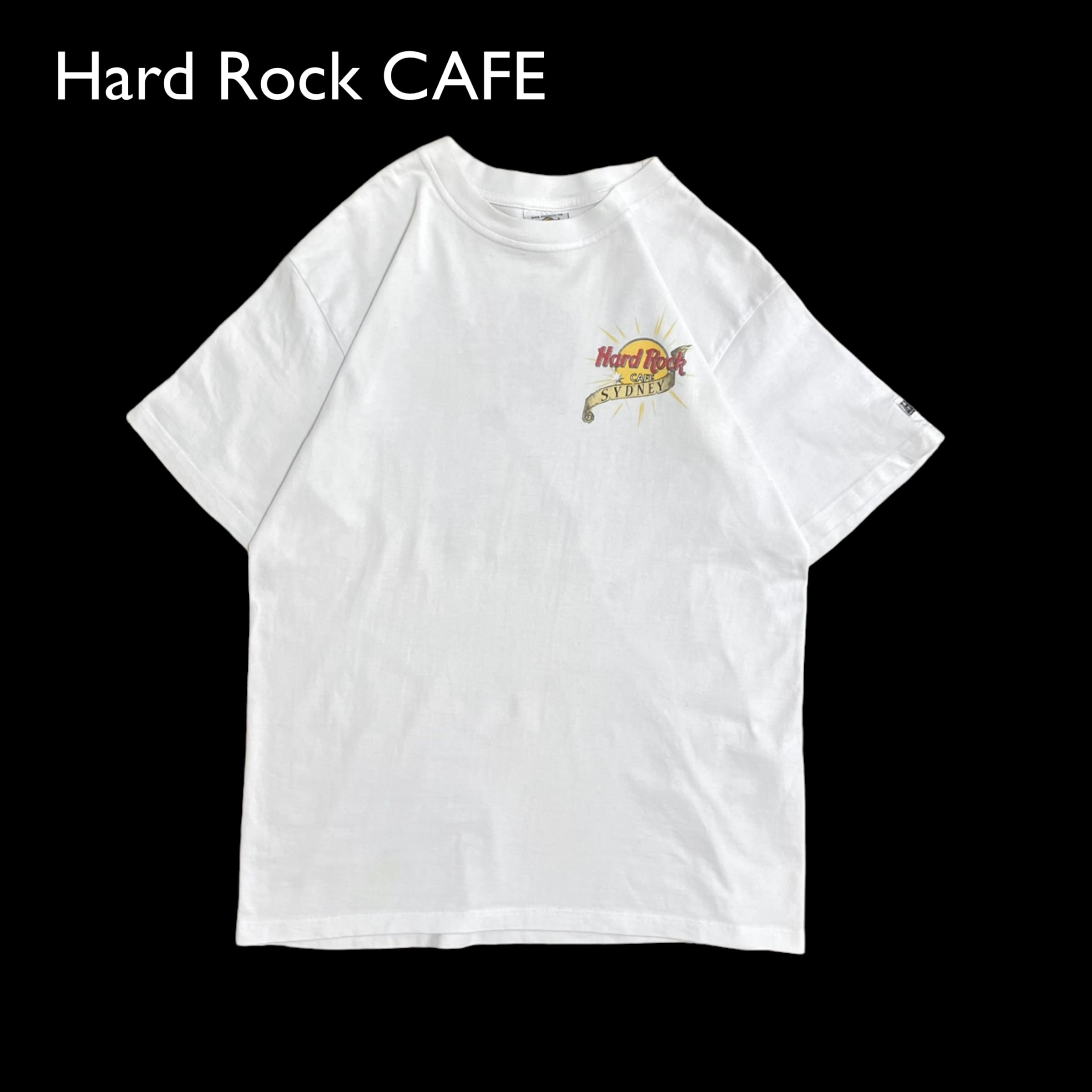Hard Rock CAFE】ワンポイントロゴ バックプリント Tシャツ 刺繍タグ ...