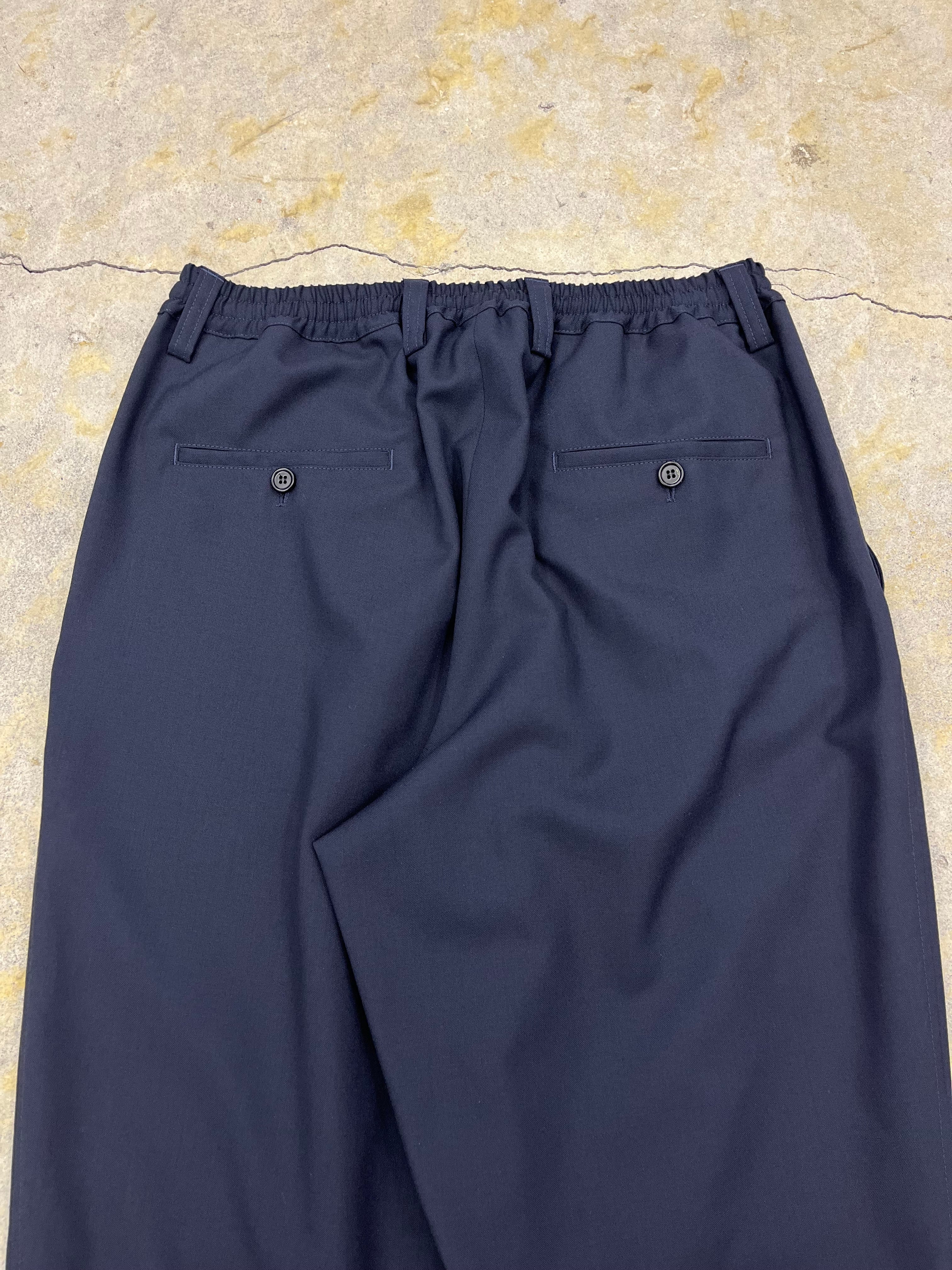 MARNI | TROPICAL WOOL PANTS | NAVY | HOWDAY