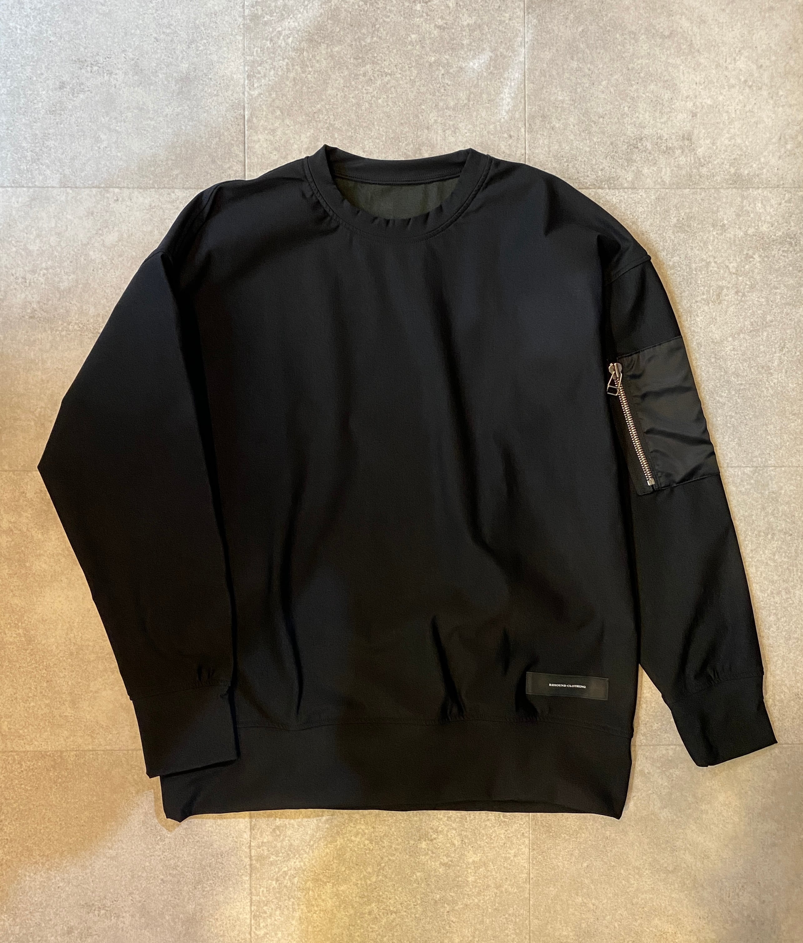 RESOUND CLOTHING / RC26-C-004 / velours fleece drop trainer / ルーズトレーナー