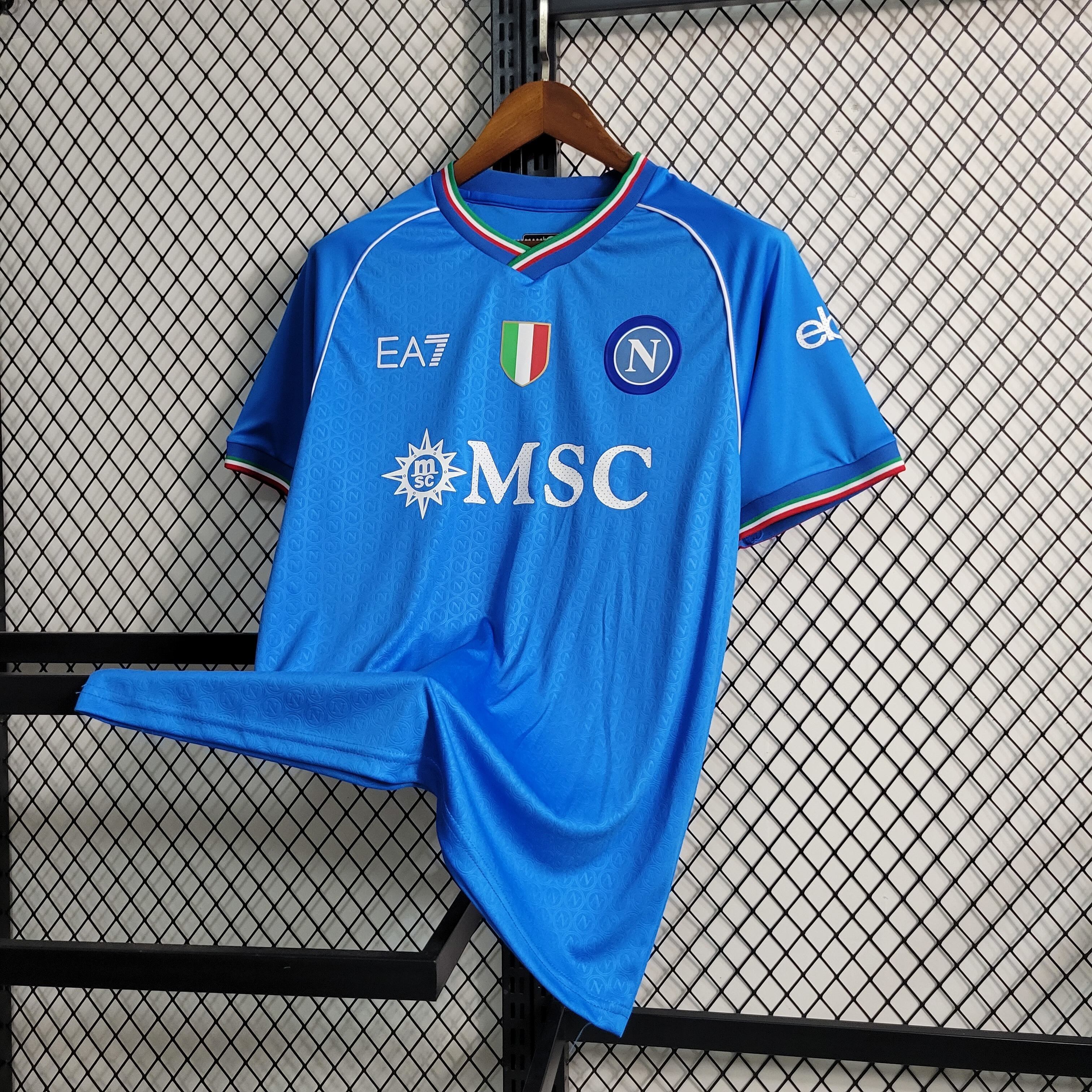 23-24 Napoli Home Jersey 23-24 ナポリ ホーム 半袖 ユニフォーム