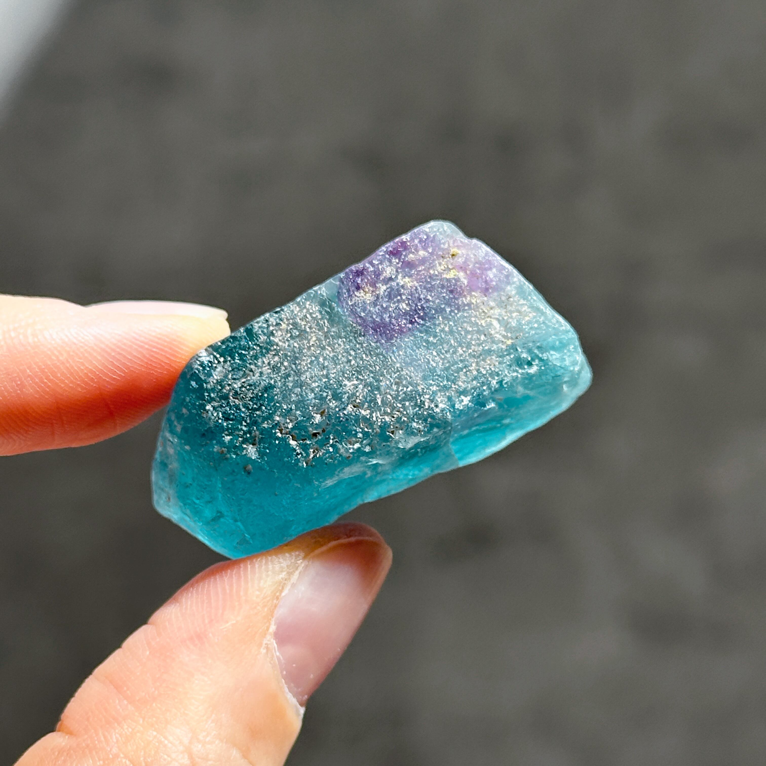ブルー、パープルフローライト 原石 72◇ Fluorite ◇天然石・鉱物