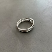 spring metal line bangle/silver