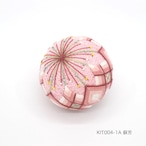 手まりキット「桃の花」（テキストあり）_KIT004-1