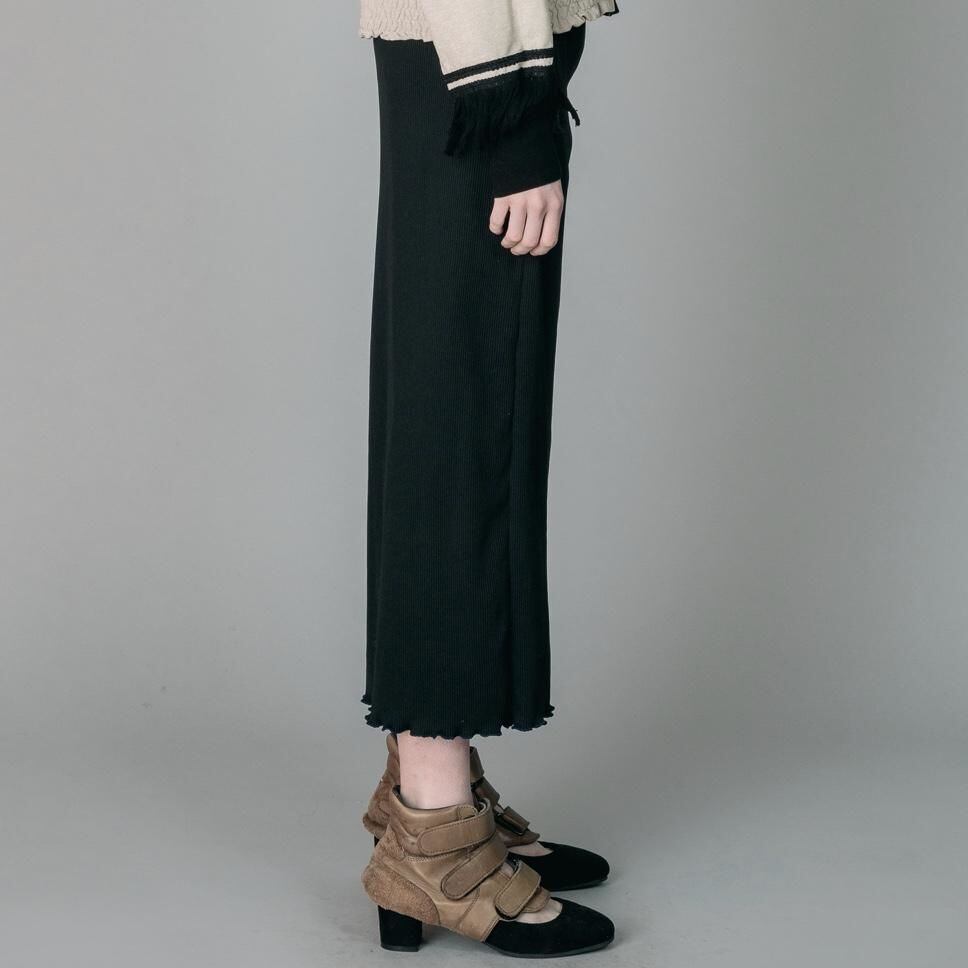 スカート NON TOKYO RIB TIGHT SKIRT D.BLACK NON TOKYO / 2020A/W RIB TIGHT SKIRT (BLACK) | IAAAM ONLINE STORE