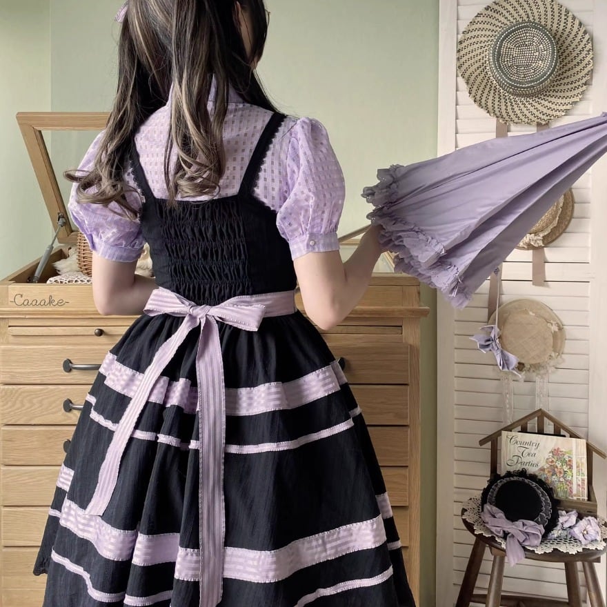 ゴスロリ ロリータ JSK withU ジャンパースカート ゴスロリ通販 With U ソフトロリータ JSK ジャンパースカート