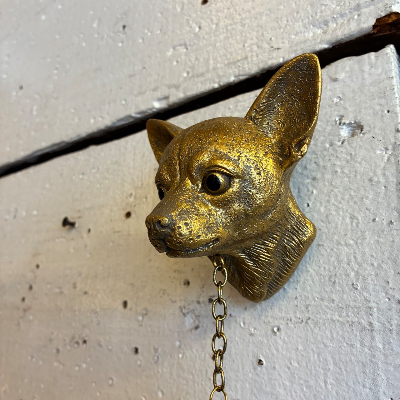 TOPANGA Zakka Doggy Welcombell　ドギーウエルカムベル　チワワ　ドアベル　犬　レトロ　クラシック　ガレージ　玄関　ガーデニング