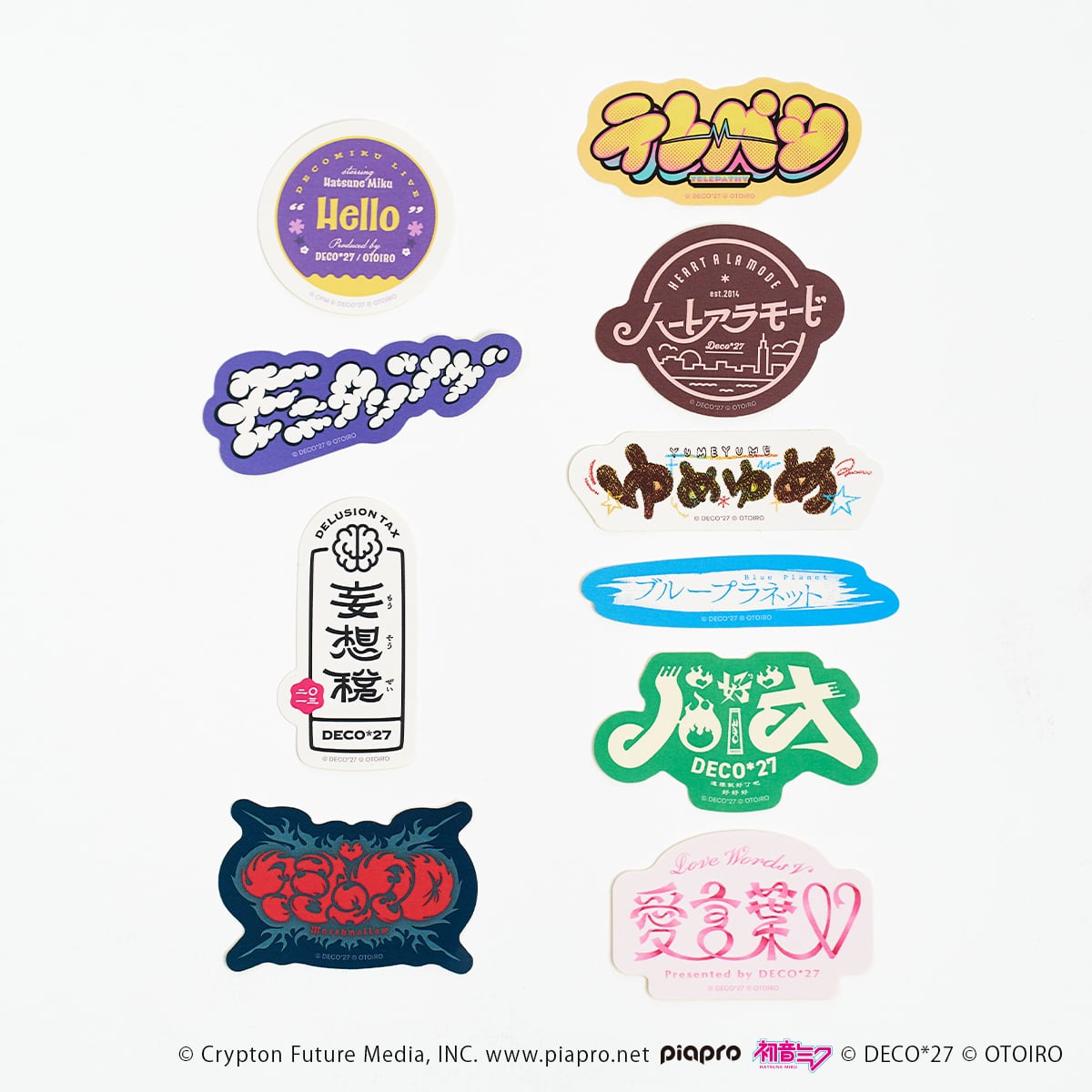 デコミク LIVE2026】ロゴステッカーセット Vol.3【予約対象商品