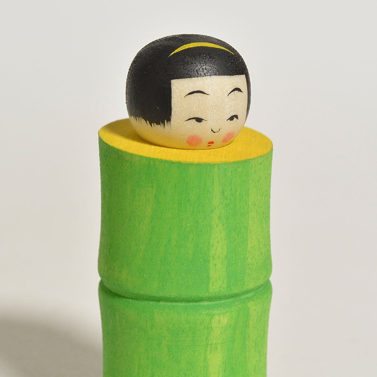こけし　2体 かぐや姫ちゃんこけし 約2寸 約6cm 鈴木明 工人（作並系）#2579