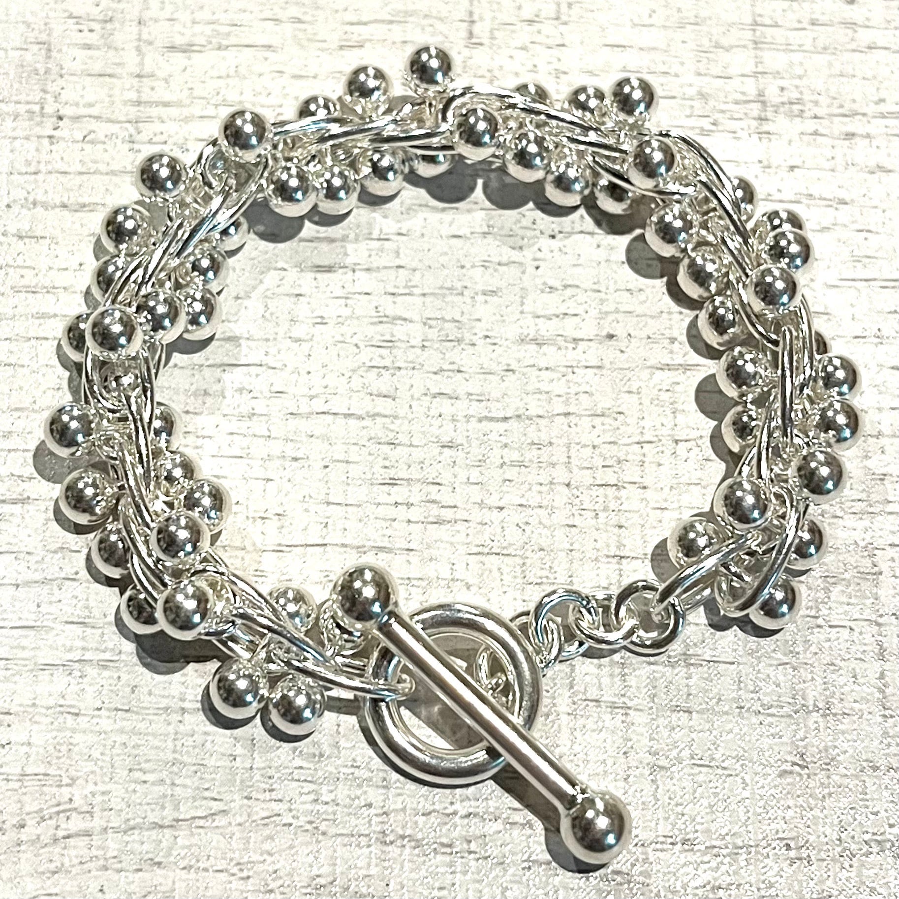 DNA MANTEL BRACELET-SILVER925-マンテルブレスレット BIG DNA DESIGN CHAIN MANTEL BRACELET -SILVER925- DNAブレスレット