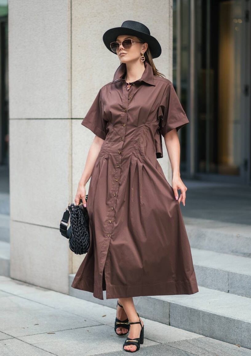 TWINSET <イタリア、ツインセット> 新作 LIGHT POPLINシリーズ ドレスワンピース