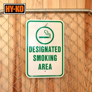 【HY-KO】SMOKING AREA sign